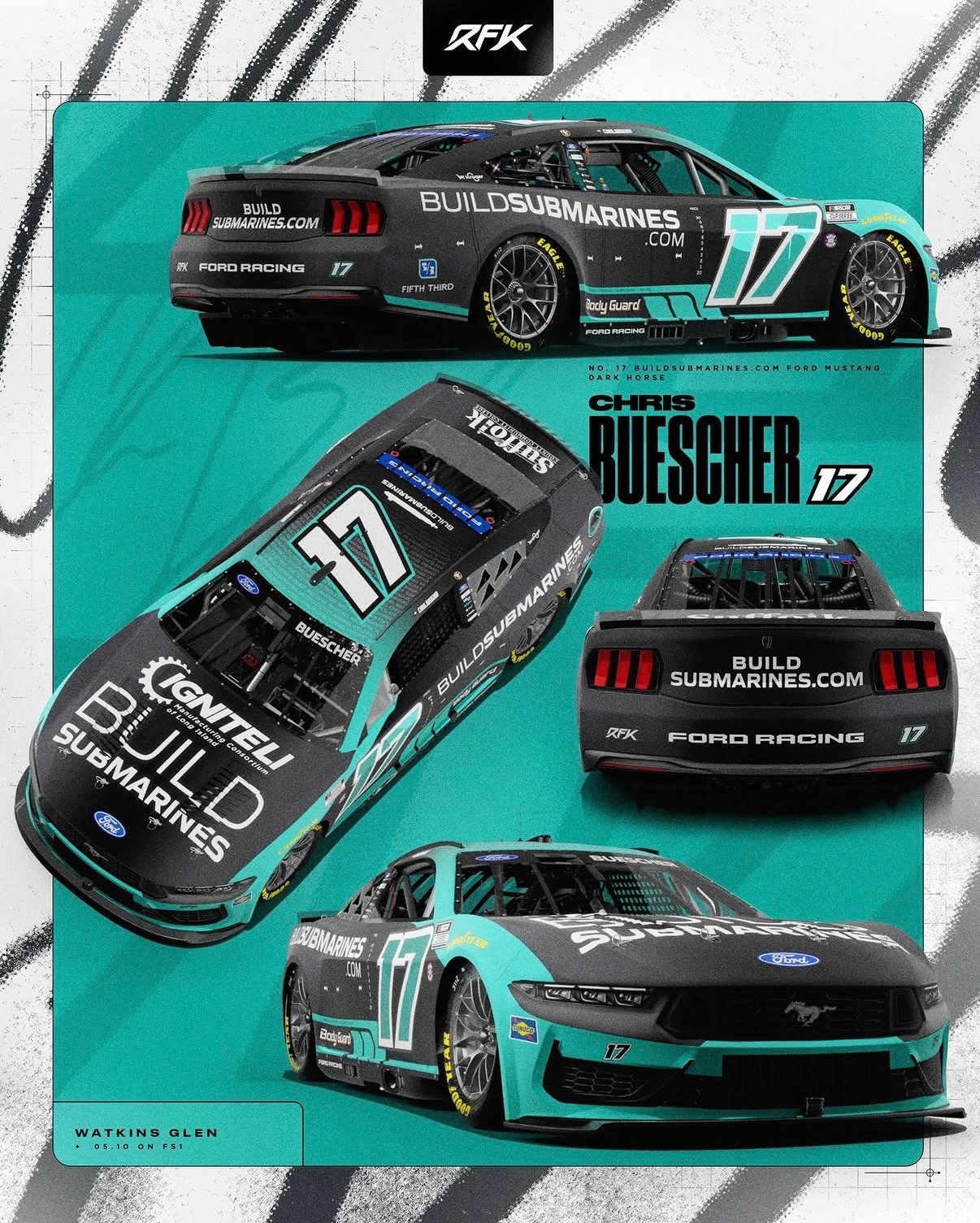 Ignite Long Island Featured on BuildSubmarines NASCAR Entry at Watkins Glen